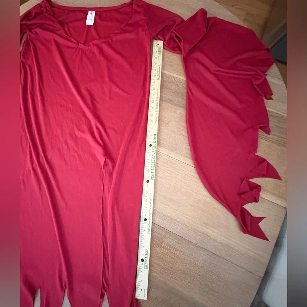 Halloween Women’s 90’s Large Red Long Sleeve Costume - Picture 6 of 8
